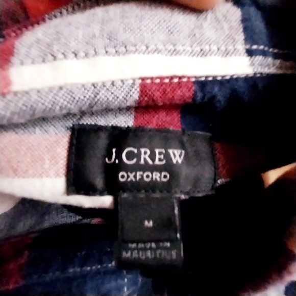 J.Crew long Sleeved checkered sz M - Picture 4 of 6